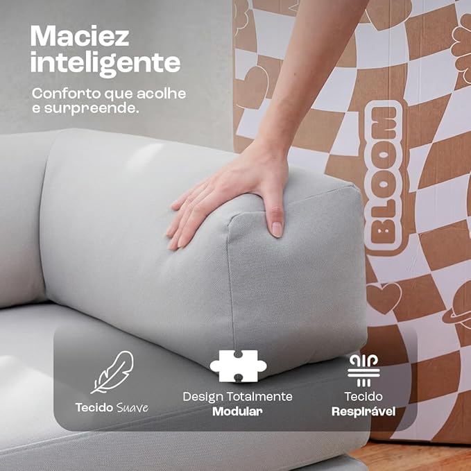 Sofá Cama aberto em cama king size